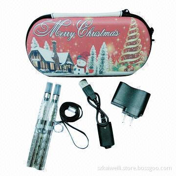 Electronic Cigarette Starter Kit, CE4+ in Christmas Case with 650mAh Battery Capacity